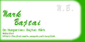 mark bajtai business card